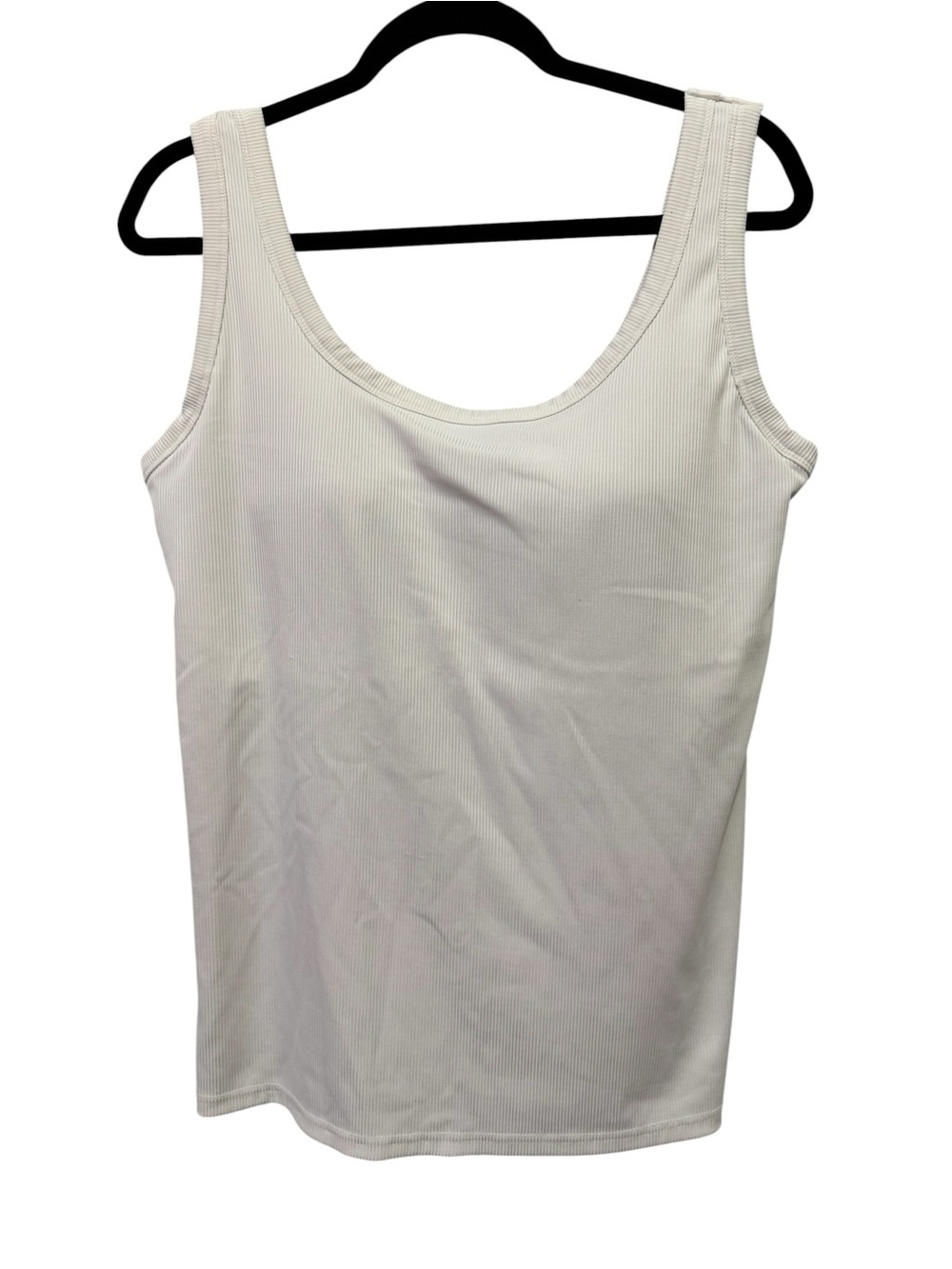 White Ribbed Tank Top - Picture 2 of 7